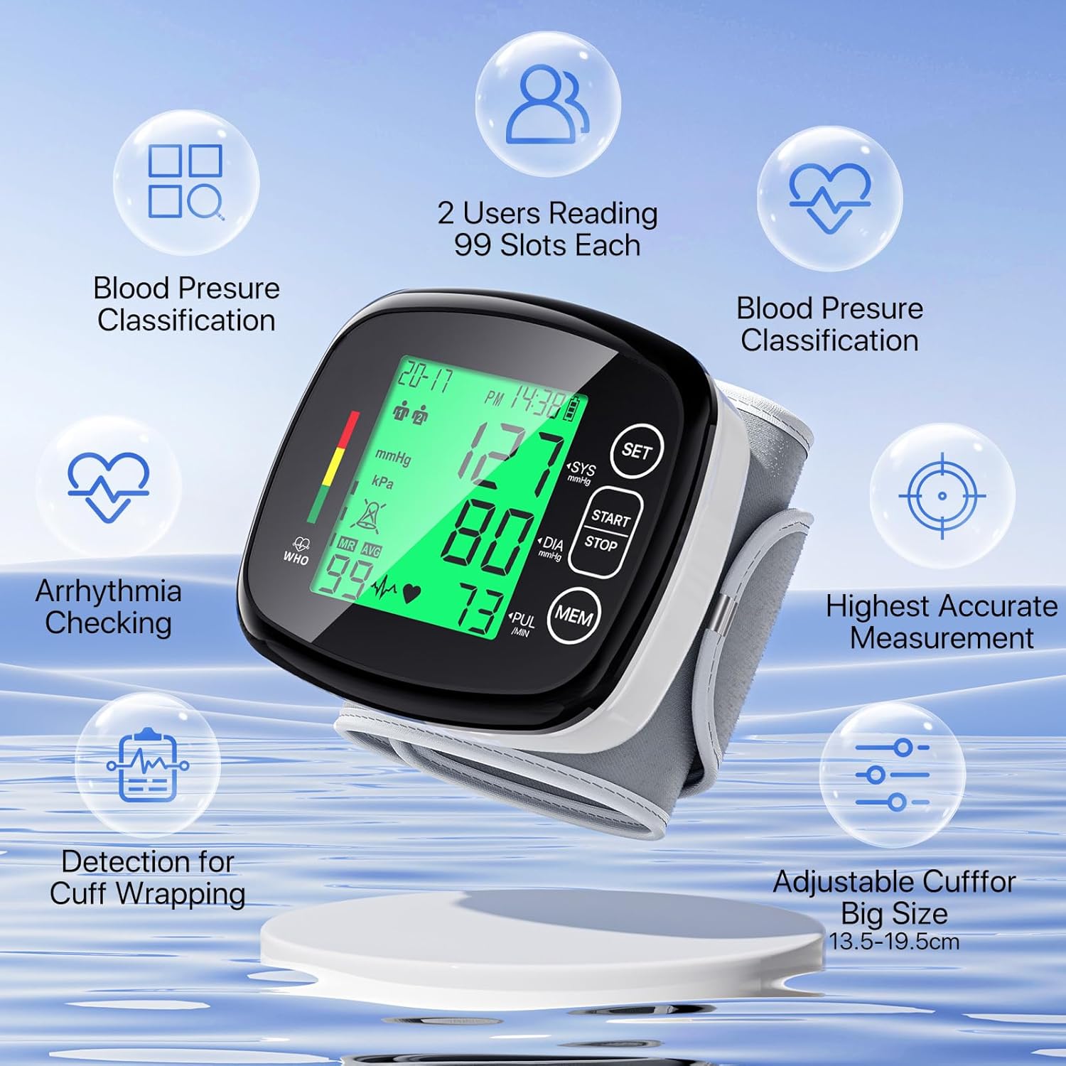 Key features of the FNORGT BSX315 Blood Pressure Monitor