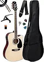 Violão Giannini Folk Gdc-1 Ceq Ns + Capa E Acessórios