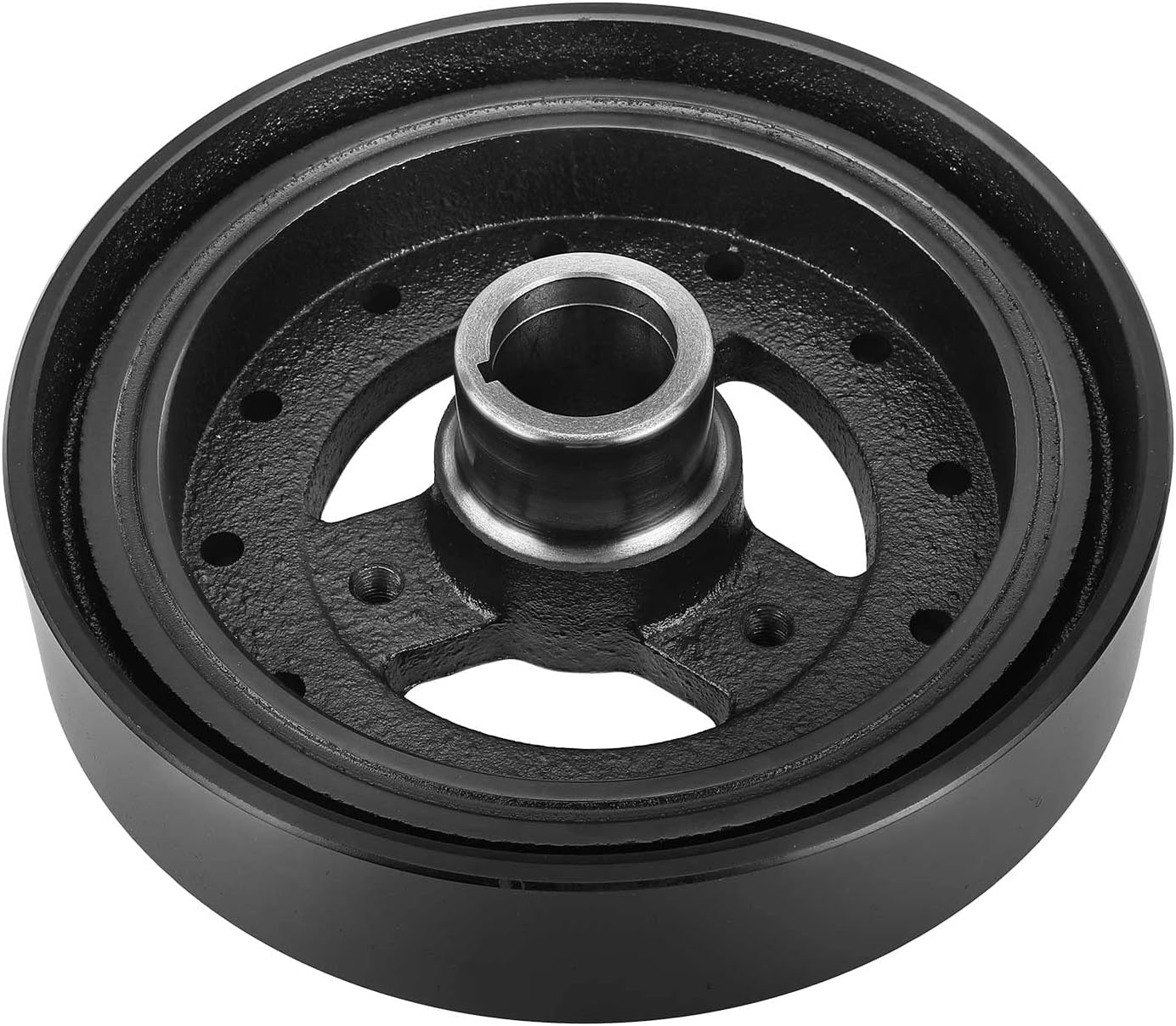 A-Premium Engine Harmonic Balancer Pulley - OHV 5.0L 5.7L - Compatible with Chevrolet & GMC Cars - 77-86 - C10, C20, C30, K10, K20, K30, P10,P20, P30, K5 Blazer, Jimmy, C15, C1500, C25, C2500, C3500