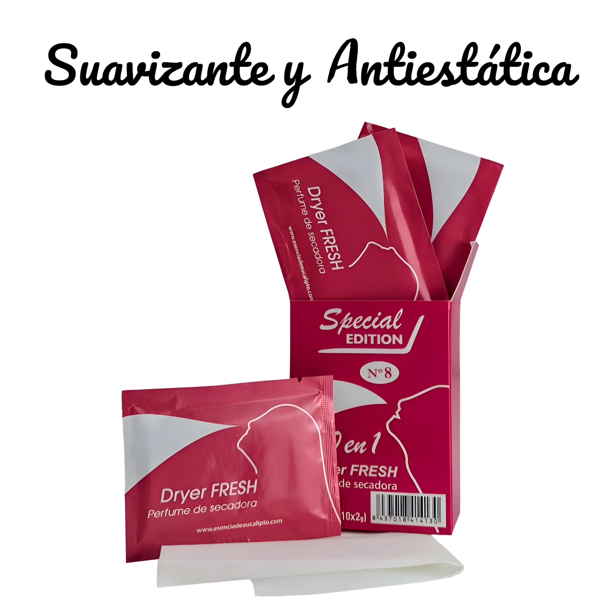 Dryer FRESH - Toallitas secadora perfumadas - Suavizante antitabaco perfumador de ropa duradero - Desodorizante profesional de ropa limpia - Perfume quita olores tejidos - Olor Floral (100 lavados)