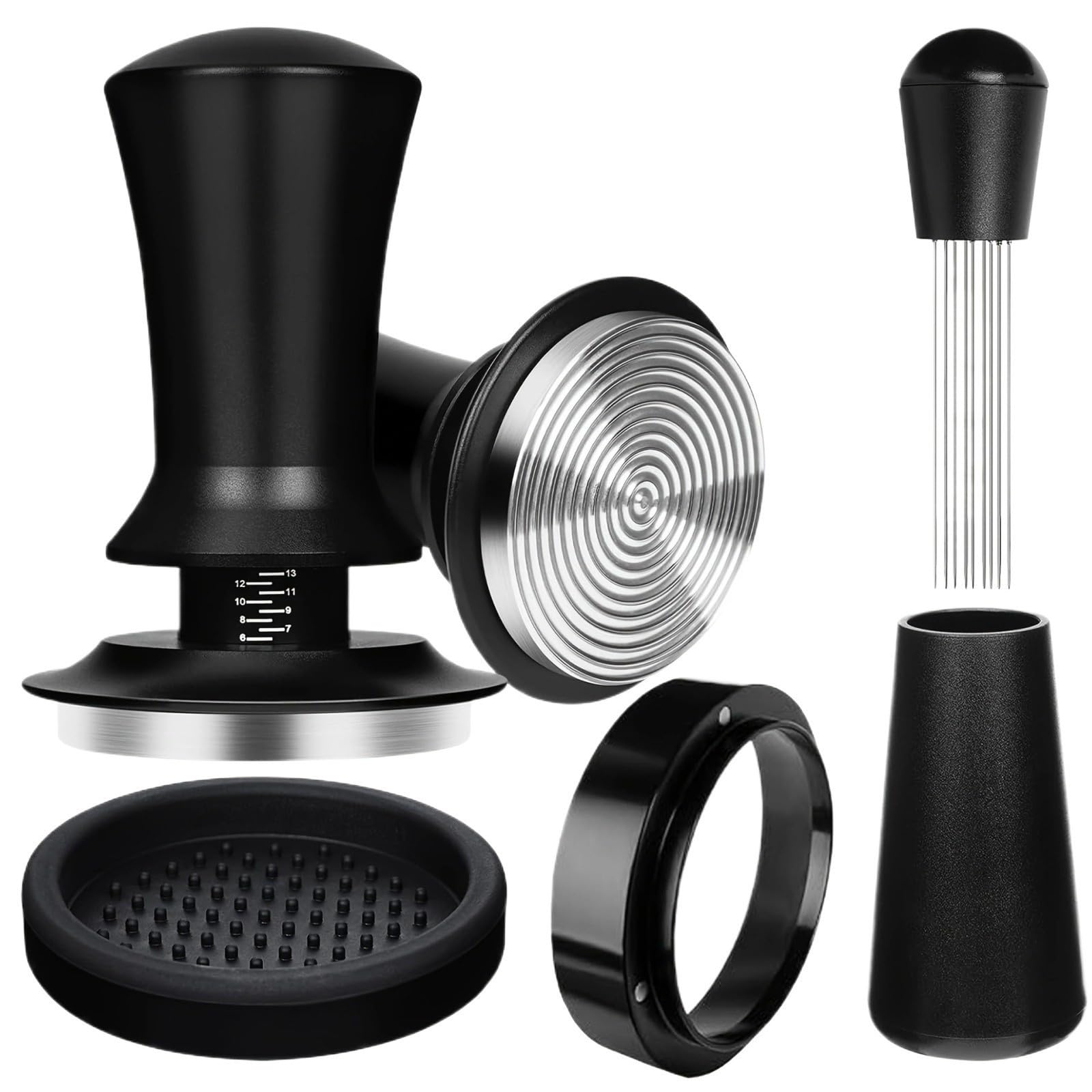 Herramientas De Café 4 Piezas Tamper De Café Ajustable Con Escala