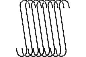Durable 12 Inch, 8 Pack S Hooks for Effortless and Secure Hanging