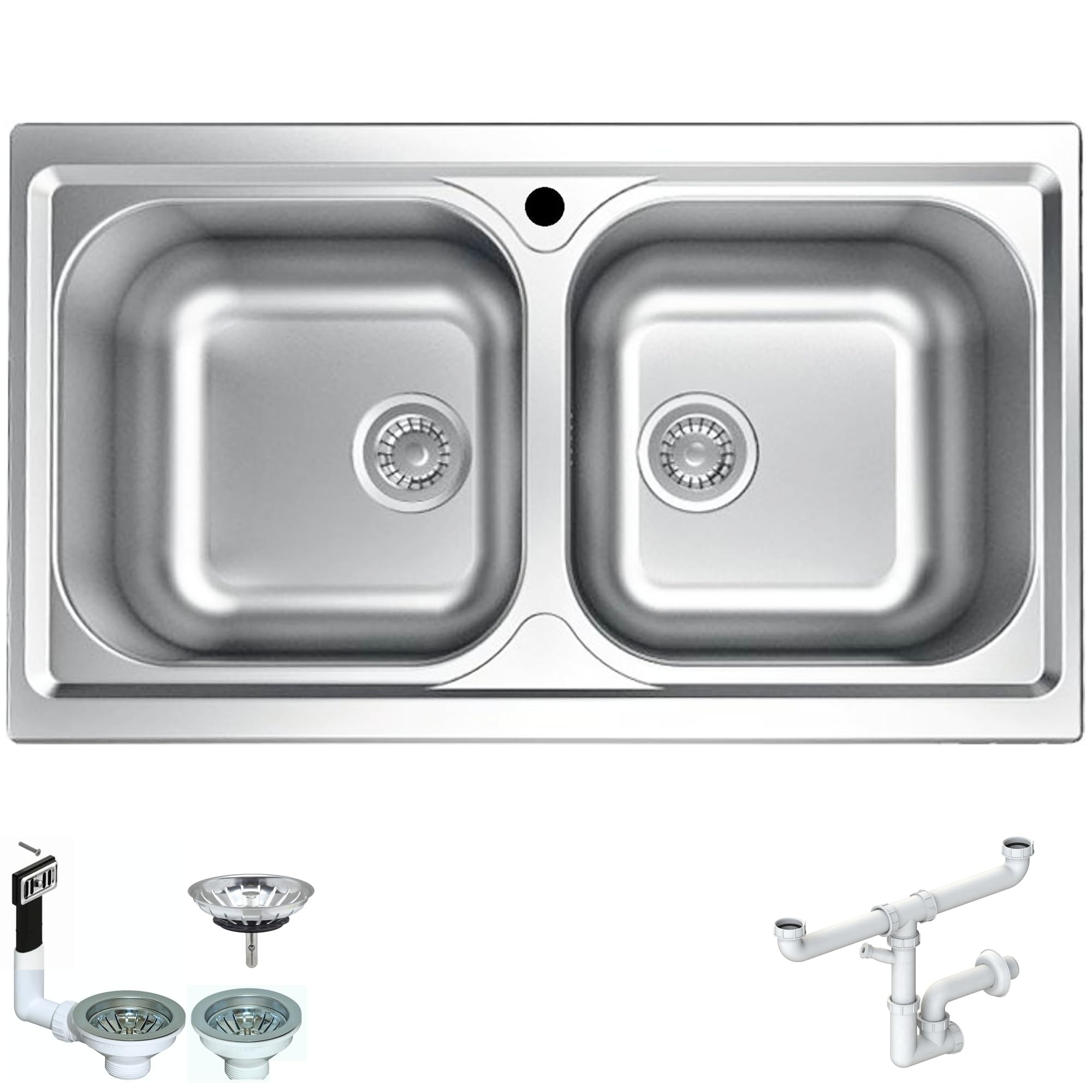 Apell TM862IPC ATMOSFERA 2 Vasche 86x50 Lavello Inox