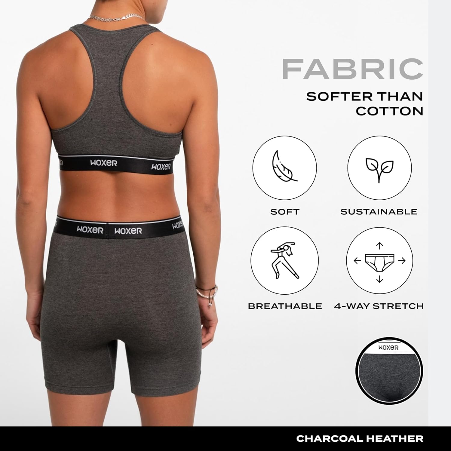 Woxer Womens Baller 5" High Waisted Boy Shorts Underwear – Seamless Boxer Briefs, Boyshort Panties, No Show Women’s Boxers - Image 3