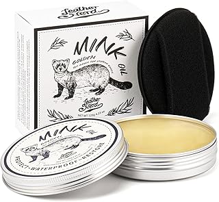 ミンクオイル レザー コンディショナー クリーナー リースブーツ用 ミンクオイルキット 4.25オンス シュースポンジ付き オールナチュラル 防水 柔らかく復元靴 ブーツ サドル ジャケット 財布 手袋