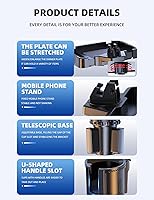 Vista 5 de Car Cup Holder Tray, 4 in 1 Drink Holder Expander with Expandable Food Tray Table, for Road Trip Essentials & Daily Commute (Tray(9.84" * 9.64"))