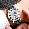 Men Business Luxury Fashion Gents Quartz Watch Men Bottom Hollow Imitation Mechanical Watch Men Belt Watch to My Son Watch