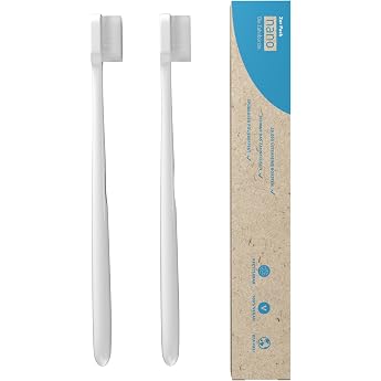 Nano Toothbrush Soft Toothbrush 20000 Bristles Extra Soft Super Soft Sensitive Gentle Toothbrush Soft Toothbrush The Original White Pack of 2