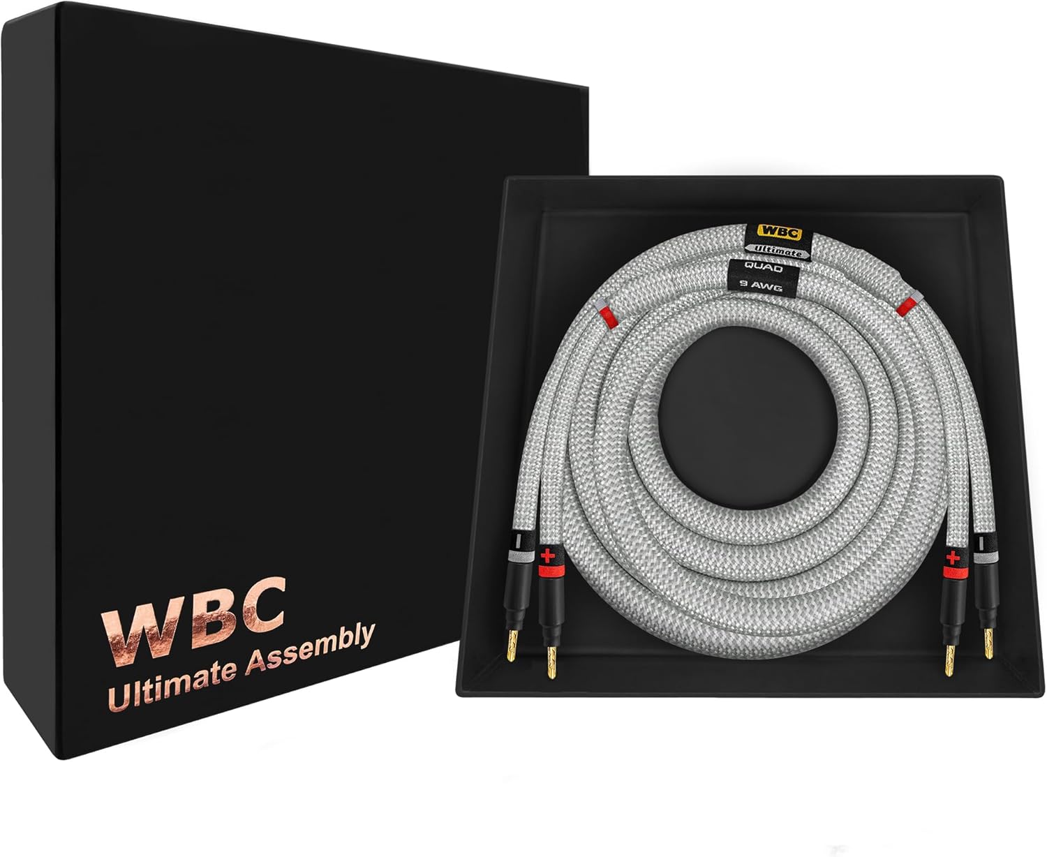 WORLDS BEST CABLES 3フィート アルティメット - 9AWG - ウルトラピュア OFC - プレミアム オーディ
