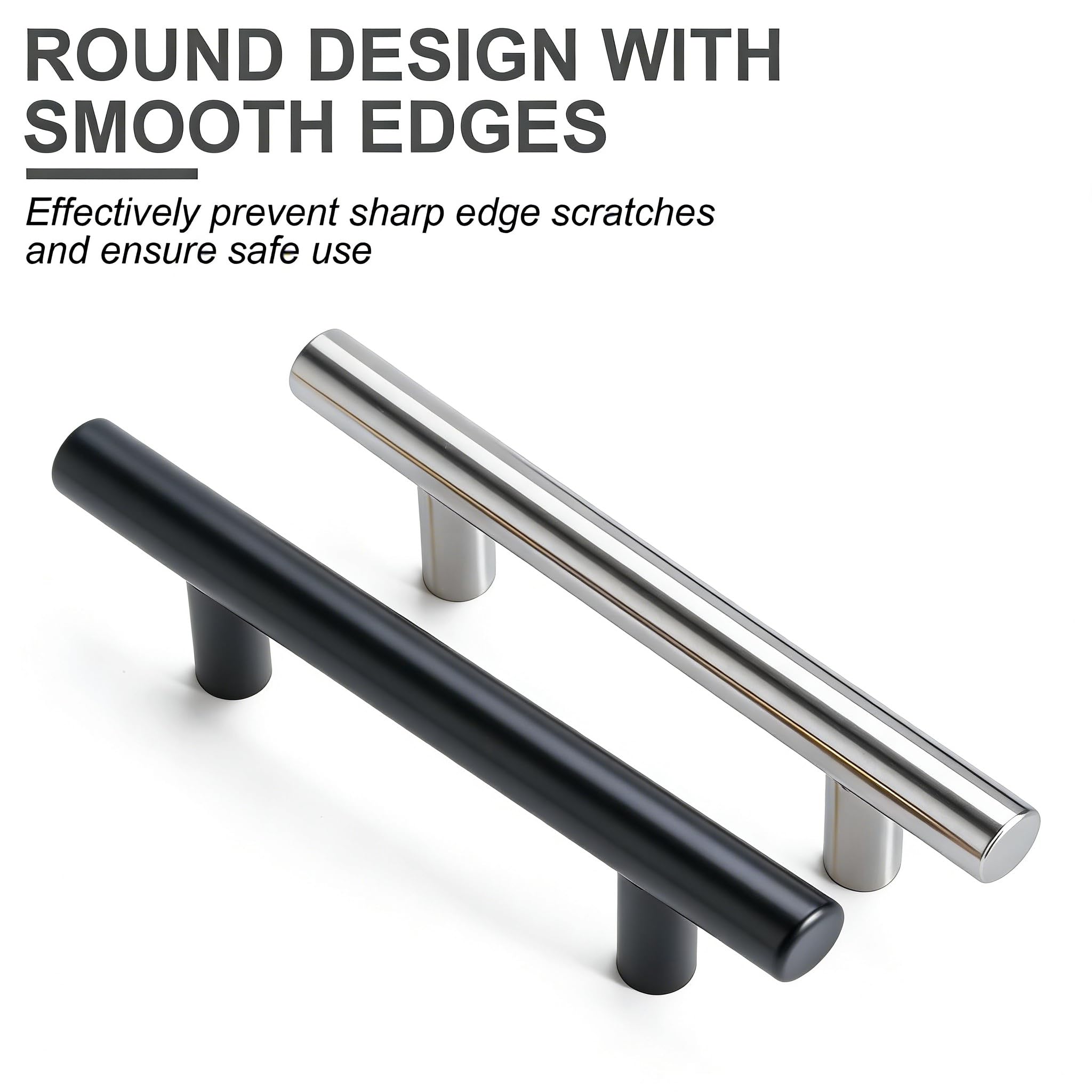 4 piezas de tiradores para muebles de acero inoxidable, distancia entre agujeros de 128 mm, tiradores para cocina, tiradores para armarios de plata, tiradores para puertas, tiradores para