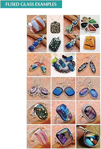 Miniatura 6 de WICAND Horno de microondas de fusión de vidrio para hacer herramientas de joyería de bricolaje 15pcs Set