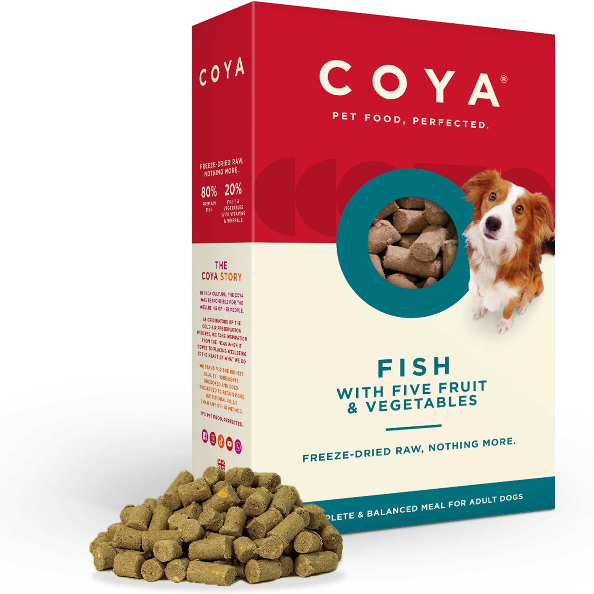 COYA FreezeDried Raw Dog Food, Fish (150g) Hypoallergenic & Grain Free