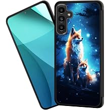 for Galaxy S24 FE Case,Tire Anti-Skid Edges Cute Design Shockproof Bumper Full Protection Back Cover for Samsung Galaxy S24 FE 6.7" 2024,Cute Fox