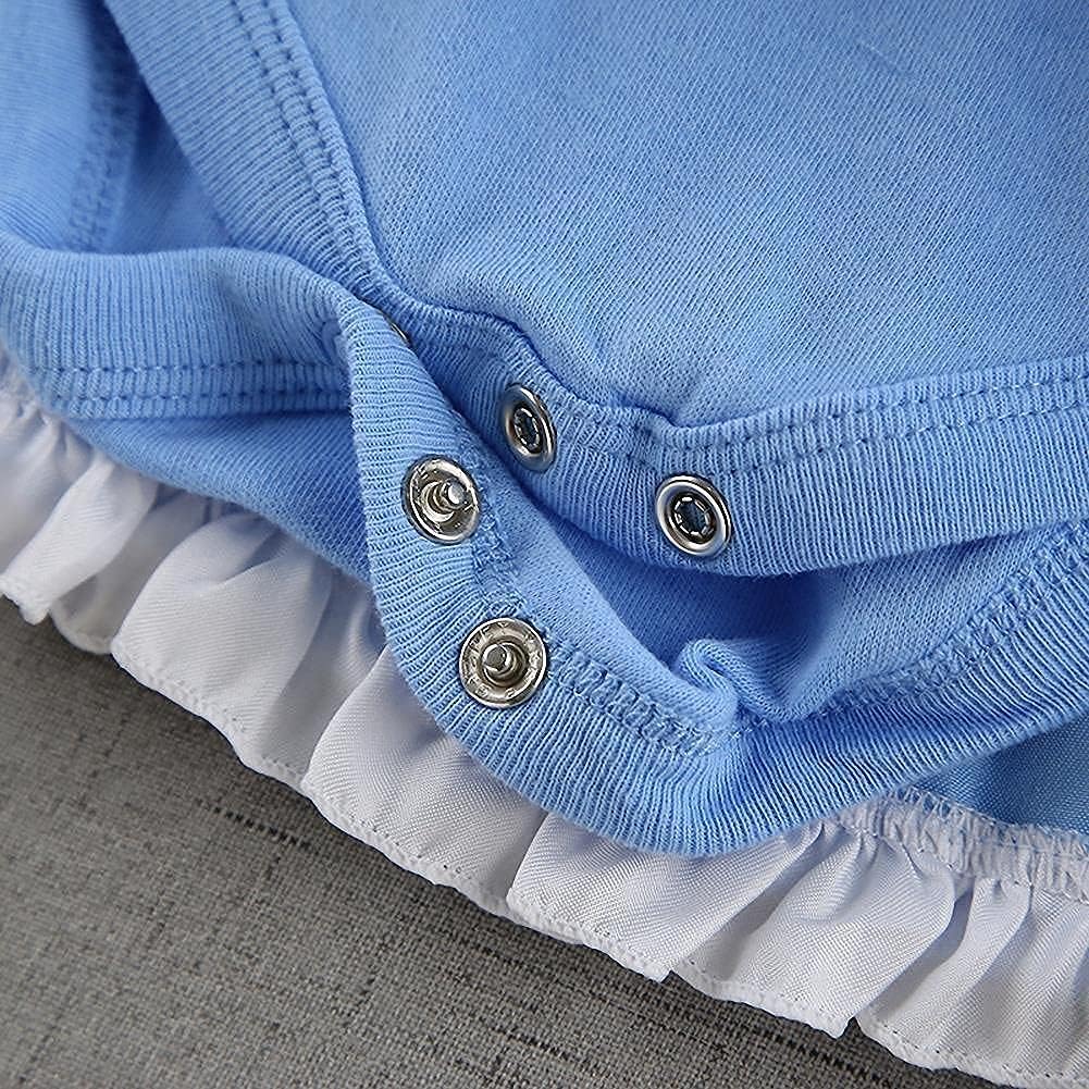 Dressy Daisy Baby Girls Princess Dress Onesie Bodysuit Romper Halloween Costume with Headband Size 9-12 Months Blue 213 : Clothing, Shoes & Jewelry