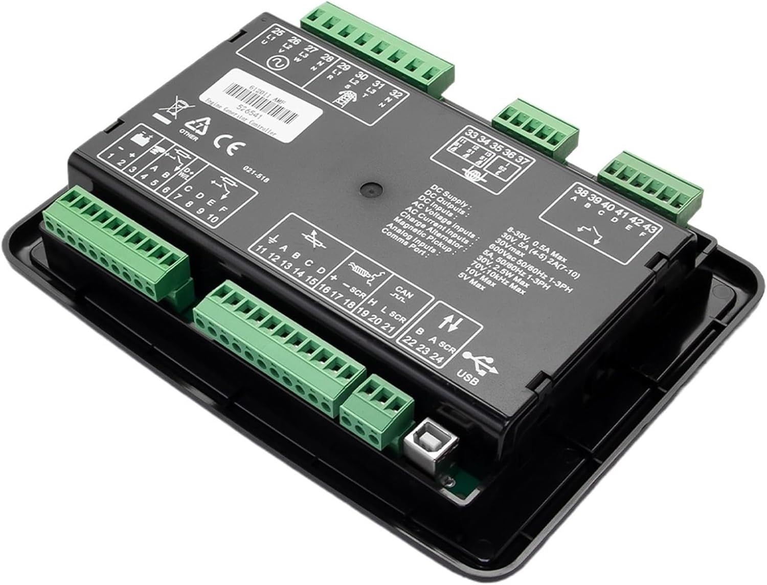 LWTZAORYI 6120 6120MKII Replacement AMF Auto Start Generator Controller Panel Spare Parts Display, Voltage, Current