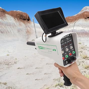 Metal Detector Pinpointer,1000m Range30m Depth High Accuracy Underground Treasure Scanner with 3D LED Display for Gold Silver Copper Diamond