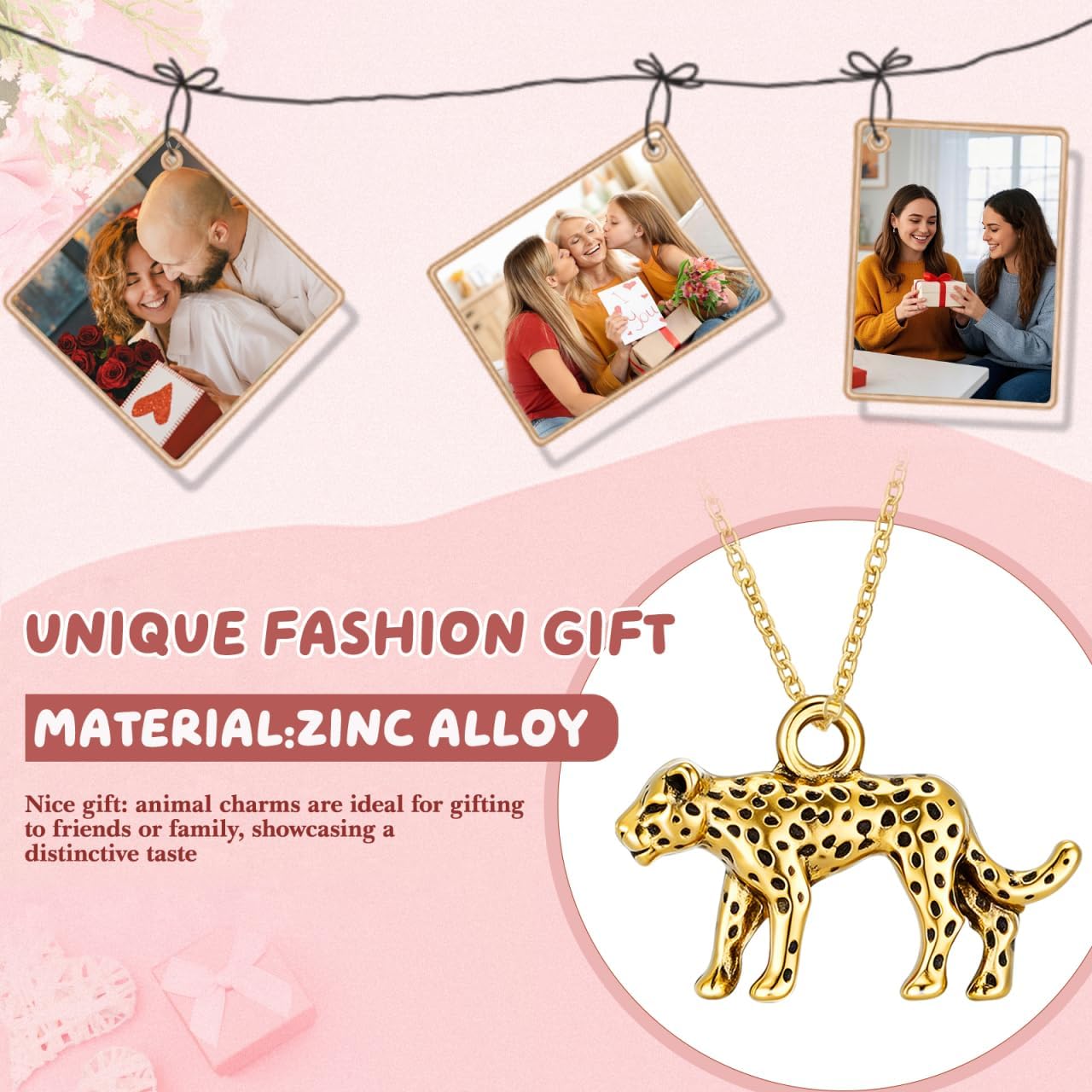 20pcs Retro Leopard Jewelry Pendants Animal Charms Diy Necklace Bracelet Accessories - Image 5