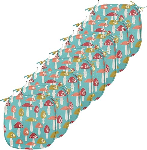 Miniatura 15 de Lunarable Adventure - Cojín de asiento para silla, mapa del mundo en tono retro y descubrimiento de barcos piratas con símbolos náuticos de viaje,