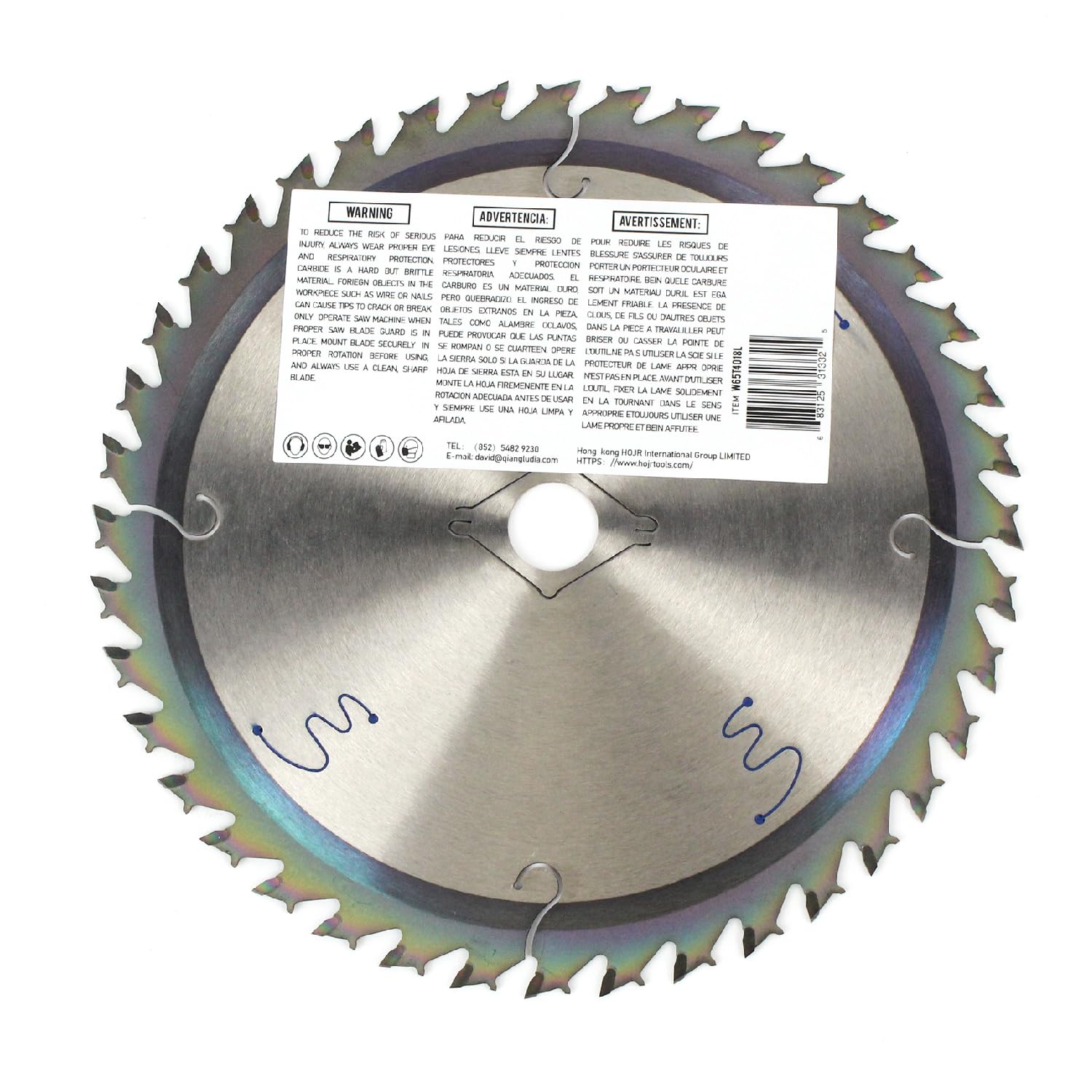 10-Pack 6-1/2" 40-Tooth 5/8" Arbor Circular Saw Blade, Finish/General Purpose Wood Cutting, Special Anti-Thermal Adhesion Coating on Cutting Edge-TA,High Finish, Long Life,6-1/2" 40T 5/8"
