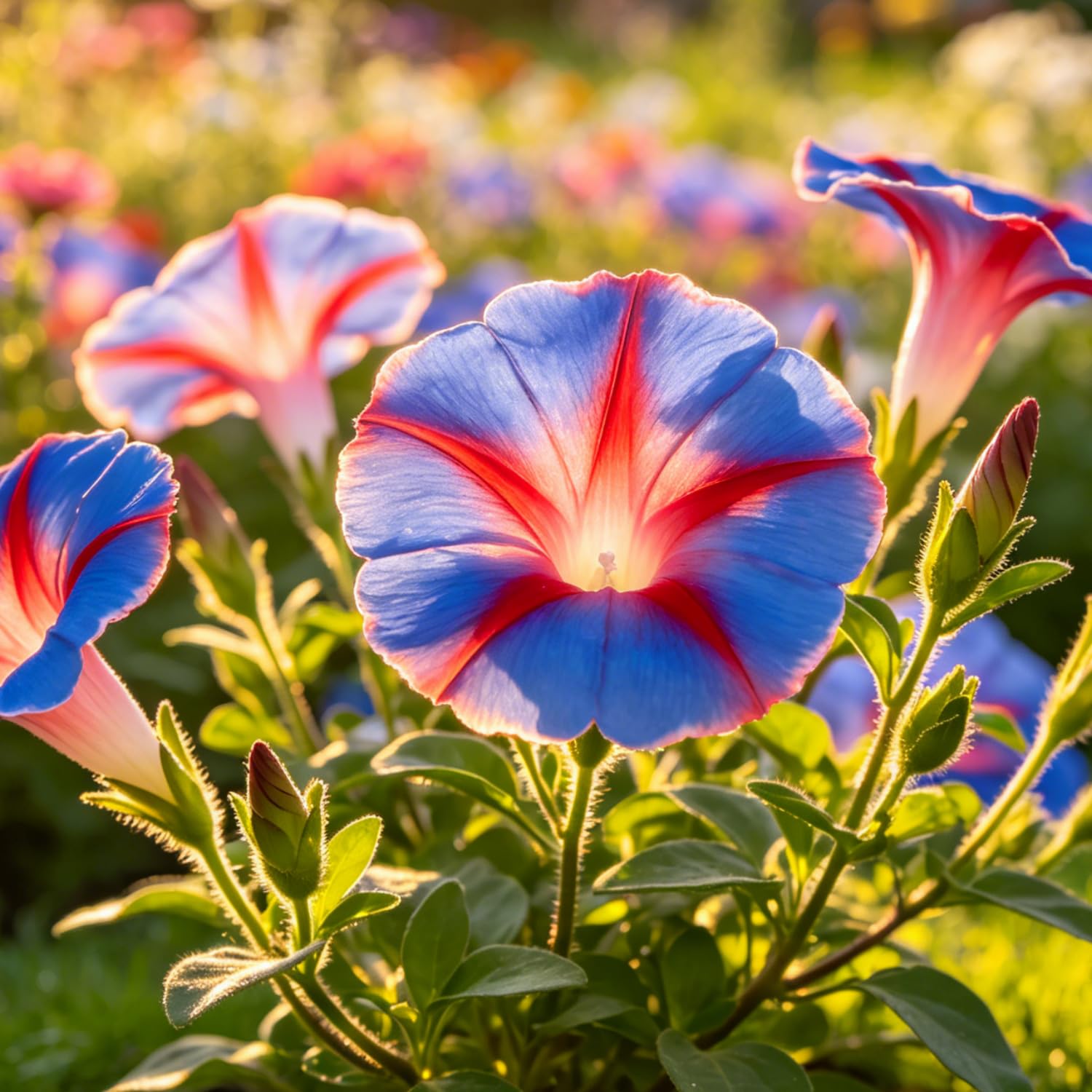 Mixed Color Petunia -Hanging Basket Petunia Beautiful Flowers Light Up Your Garden, for Planting-1000pcs-G