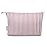 Narwey Small Striped Makeup Bag for Purse Travel Makeup Pouch Cosmetic Bag Zipper Pouch Bags for Women (Dusty Pink Stripe)