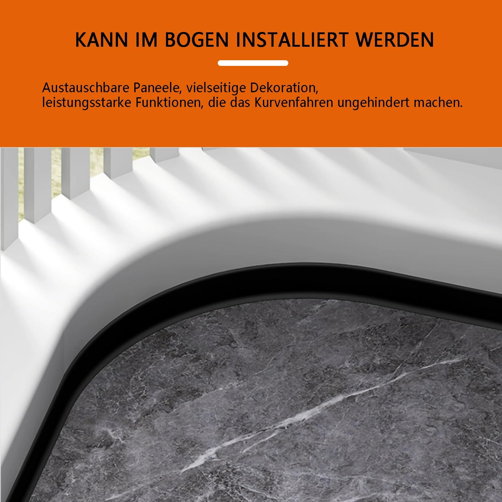 Zócalos De Aluminio De 125cm (2 Piezas) para Cocina, Baño Y Garaje – Molduras De Acabado Moderno, Elegantes Rodapiés para Paredes Y Armarios En Diseño Interior Contemporáneo(Grau,Höhe: 60mm)