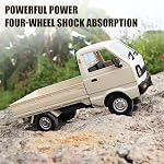 Mostop D12 RC Car Crawler Pickup Truck 1/10 Scale RC Carry Truck Off Road Drift RC Vehicle Climbing Car for Kids Adults, Throttle & Steering Control Cargo Truck Van Toy with Led Lights