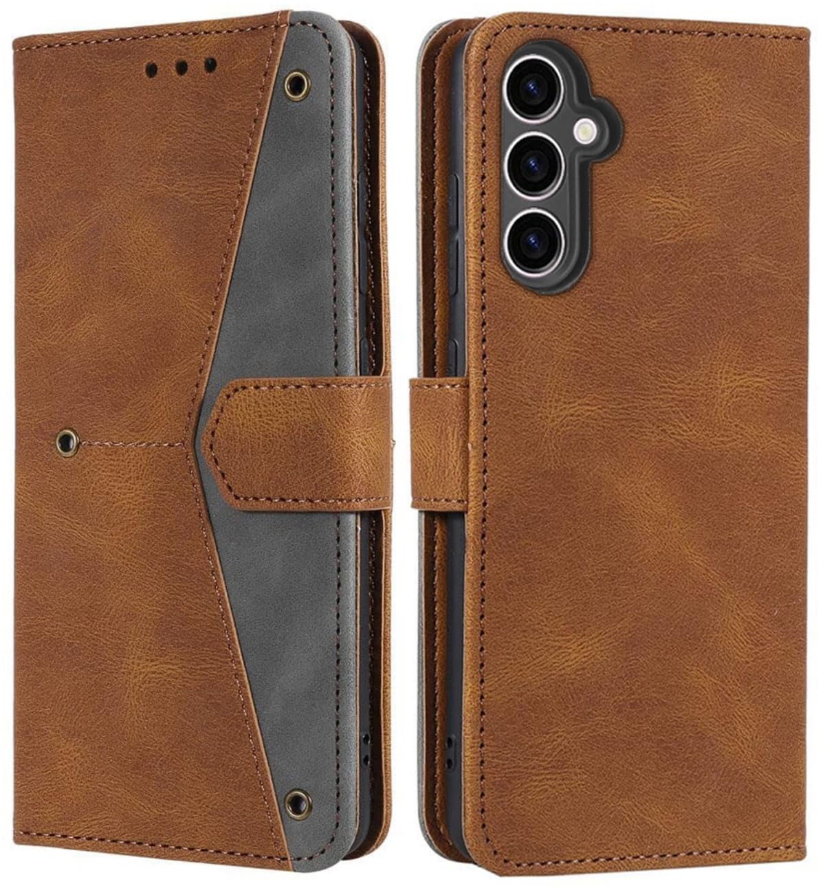 GoldKart Flip Back Cover Case for Samsung Galaxy M35 5G | Dual-Color Leather Finish | Inbuilt Stand & Pockets | Flip Cover for Samsung Galaxy M35 5G (Faux Leather, Brown) (B0DB26515M) Amazon Price History, Amazon Price Tracker