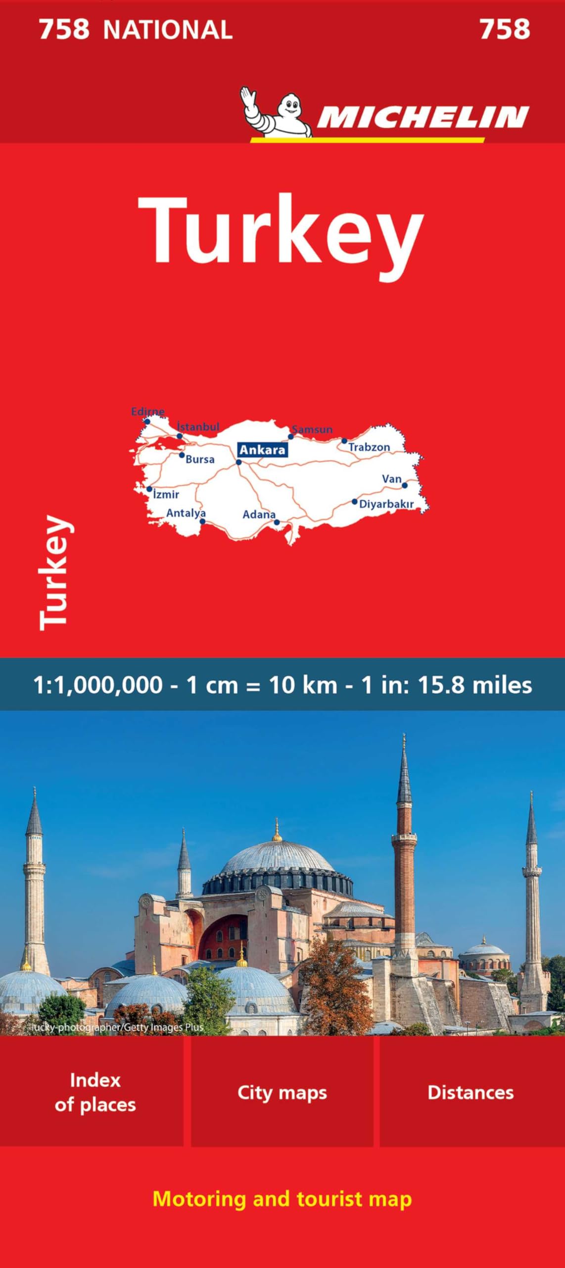 Turkey Michelin National Map 758