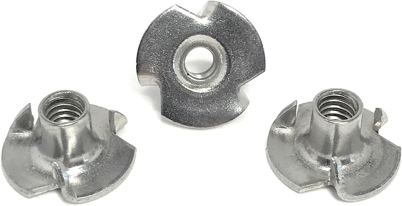 TNUT Stainless Steel 832x1/4 3 Prong Tee Nuts (832