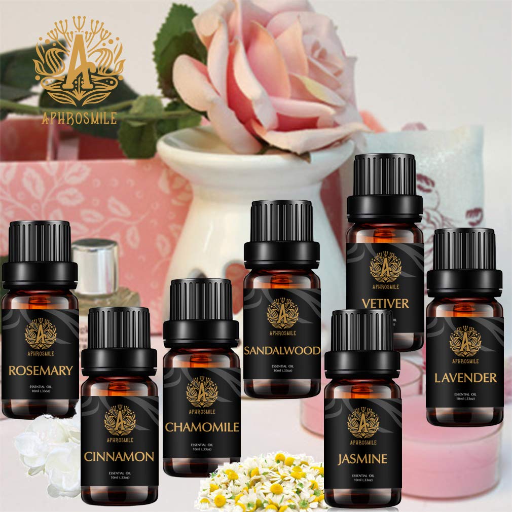 Top 14 100% reines Sandelholz ätherisches Öl für Diffusor - Jasmin,Vetiver,Eukalyptus,Orange öle..., Lavendel ätherische Öle Set, Aromatherapie Weihrauch ätherisches Öl für Hause