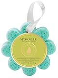Spongellé Coconut Verbena Wild Flower Bath Sponge | Built-in Body Wash & Body Scrubber, Shower Loofah Sponge for Women | 14+ uses