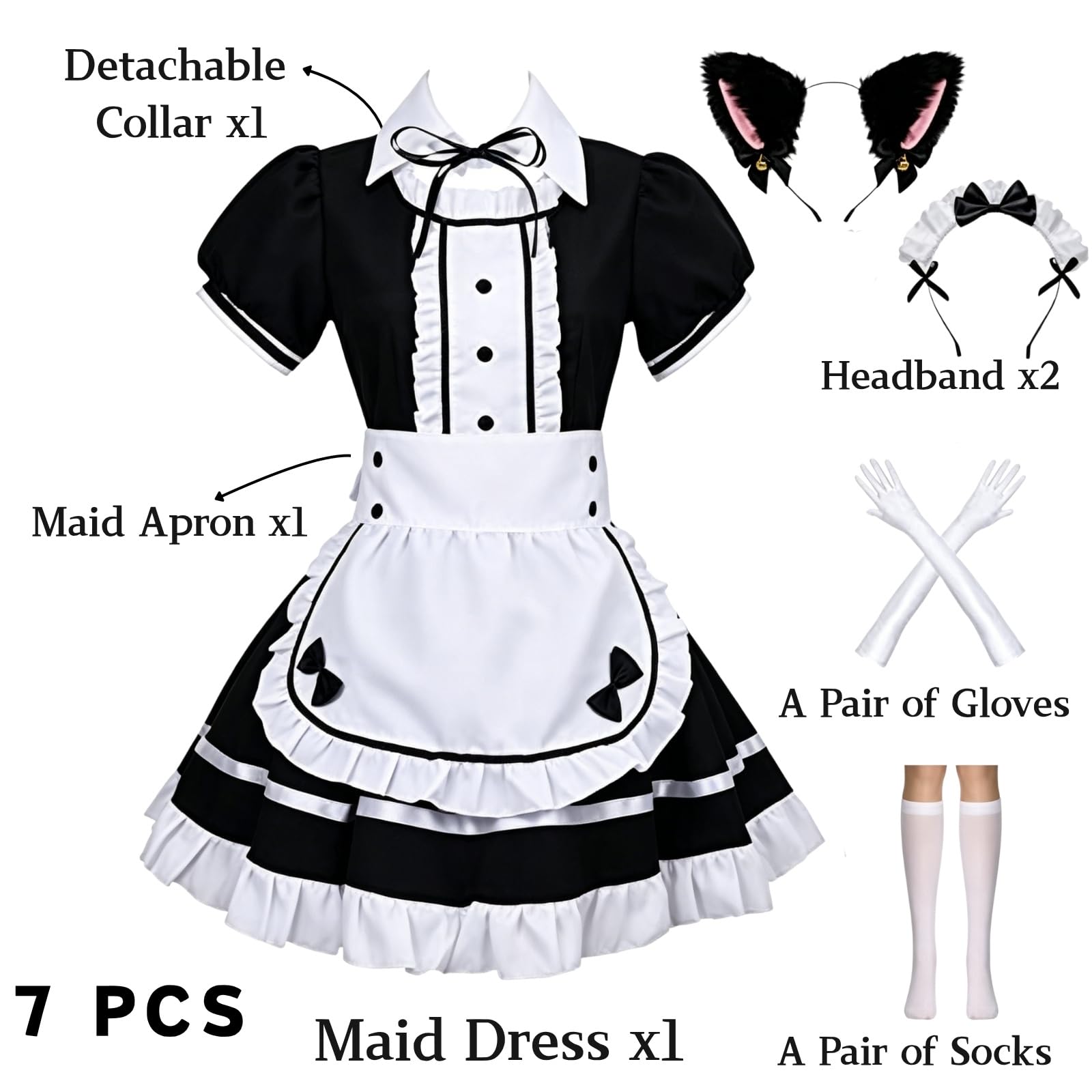 Costume de soubrette pour femme