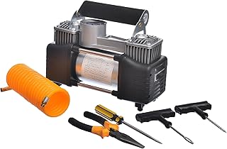 ND312 Air Compressor Set With Perfect Design, Premium And Long Lasting Material - Black Silver