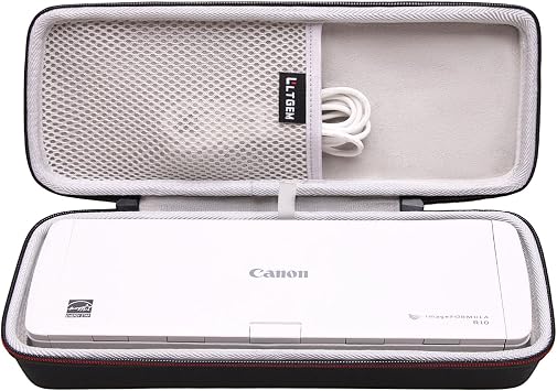 LTGEM EVA Hard Case for Canon imageFORMULA R10 Portable Document Scanner - Protective Carrying Storage Bag