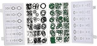 Housoutil 495Pcs O-Ring Roupa Preta Terno Verde Kit De Anéis De Silicone Kit Ac Arruelas De Borracha Anéis De Borracha Anéis De Borracha Acessórios De Reparação De De Borracha