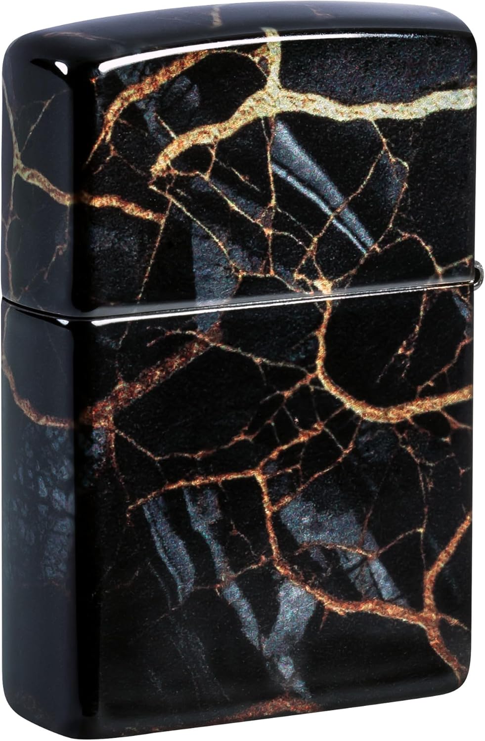 Zippo Fusion Marble Design 540 Tumbled Chrome Pocket Lighter