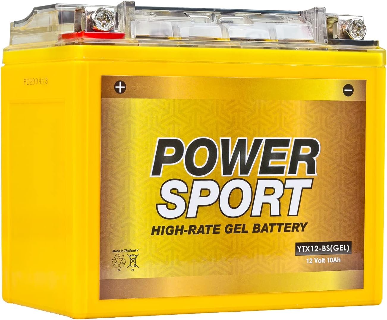 ExpertPower YTX12-BS Gel Motorcycle Battery 12V 10Ah Powersport Atv Battery - Advanced GEL Tech, Sealed, Maintenance-Free for Motorcycles, ATVs, Snowmobiles & UTVs