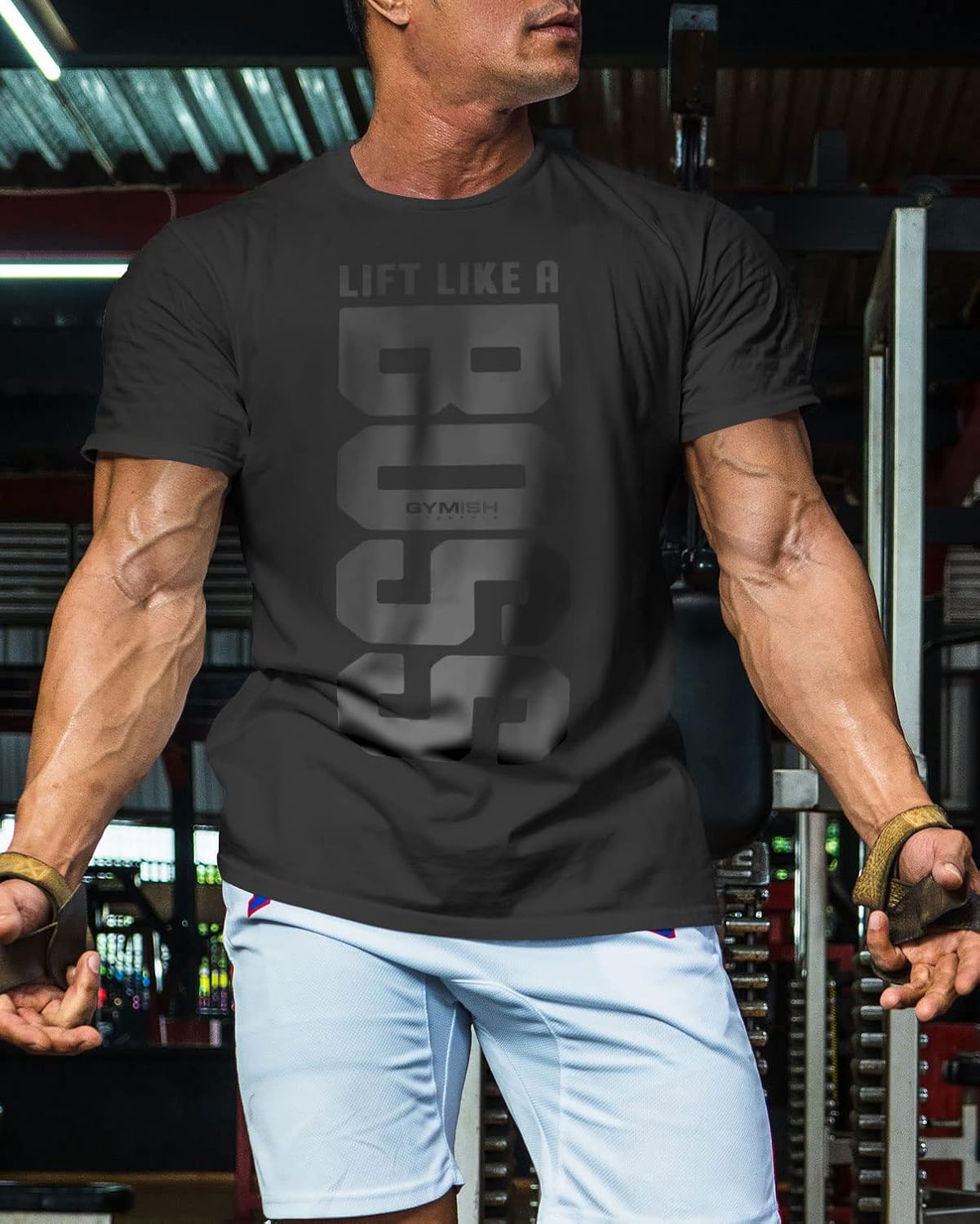 Lift Like a Boss Workout Shirts for Men, Gym Workout T-Shirt