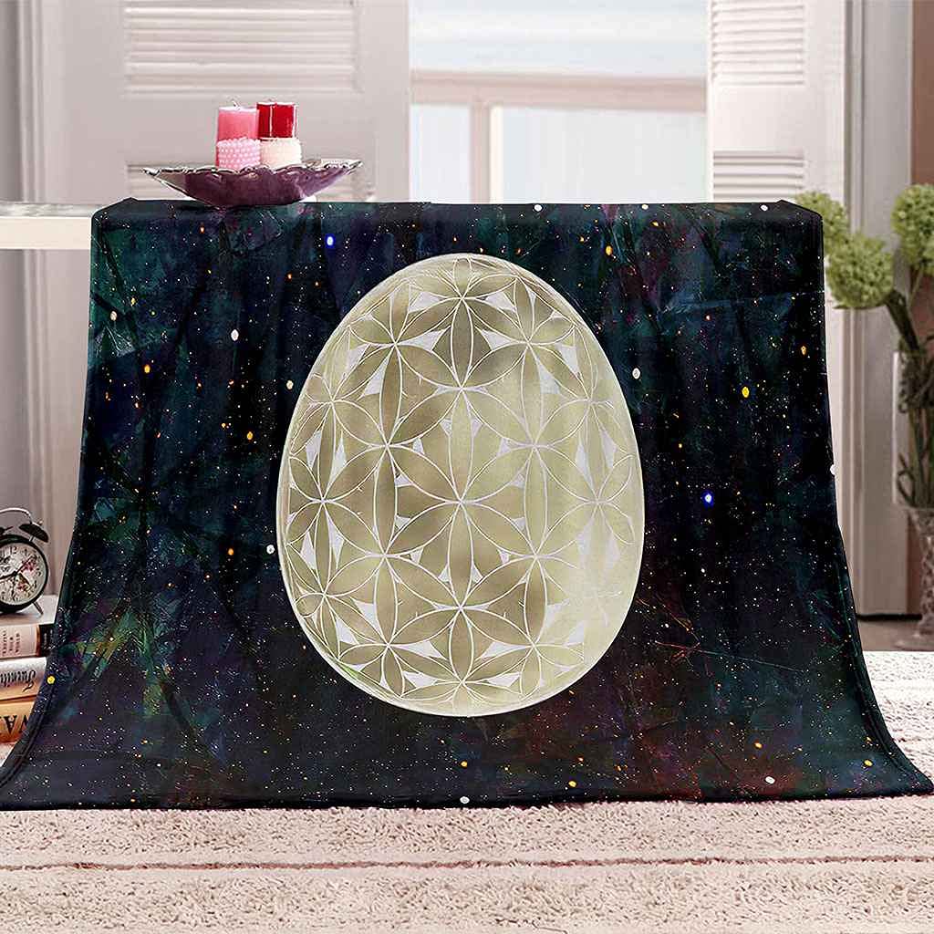 Couverture microfibre douce pleine lune isolante et lavable 150x200cm