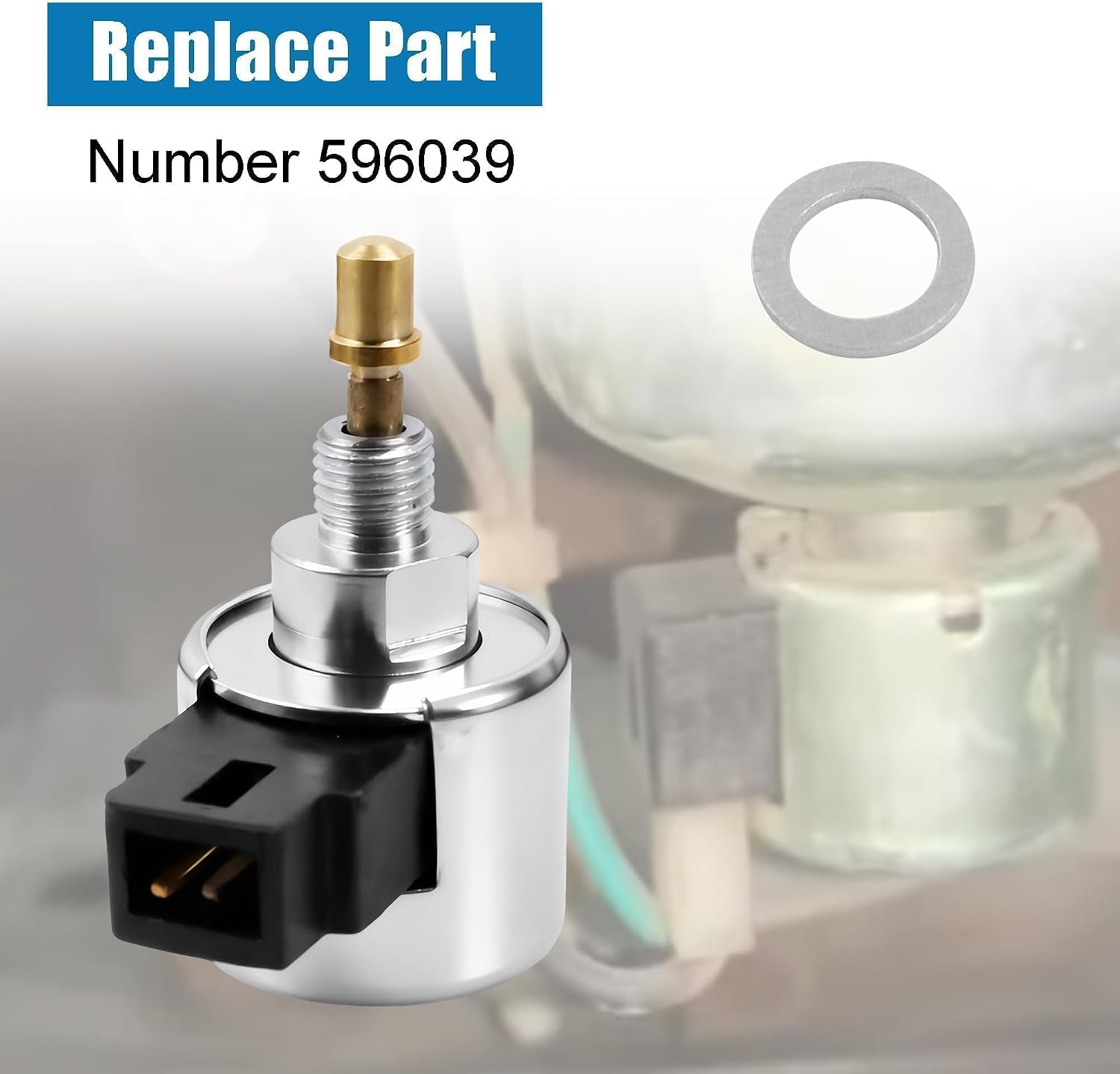 596039 Carburetor Fuel Solenoid Fit for Briggs & Stratton Fuel Solenoid for Command Pro CH750-CH1000 CV750-CV1000 Engine Carb Rebuild Solenoid-Valve