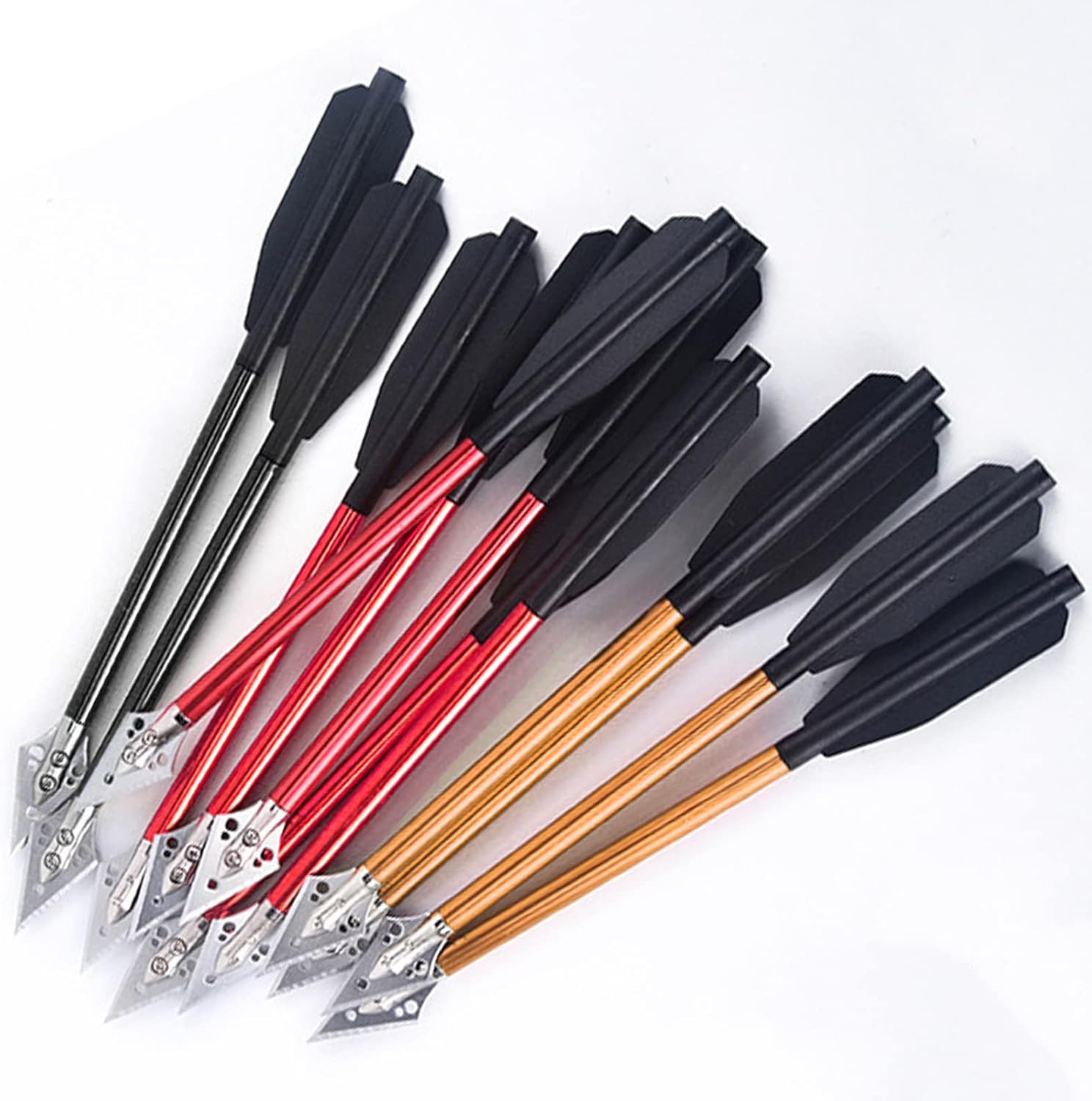Elkrich Mini Archery Crossbow Bolts 6.25 Inch Aluminium Crossbow Bolts with Sharp Arrow Tip Mini Archery Arrows Dart for Shooting Target Practice Small Hunting Game (Black) : Sports & Outdoors
