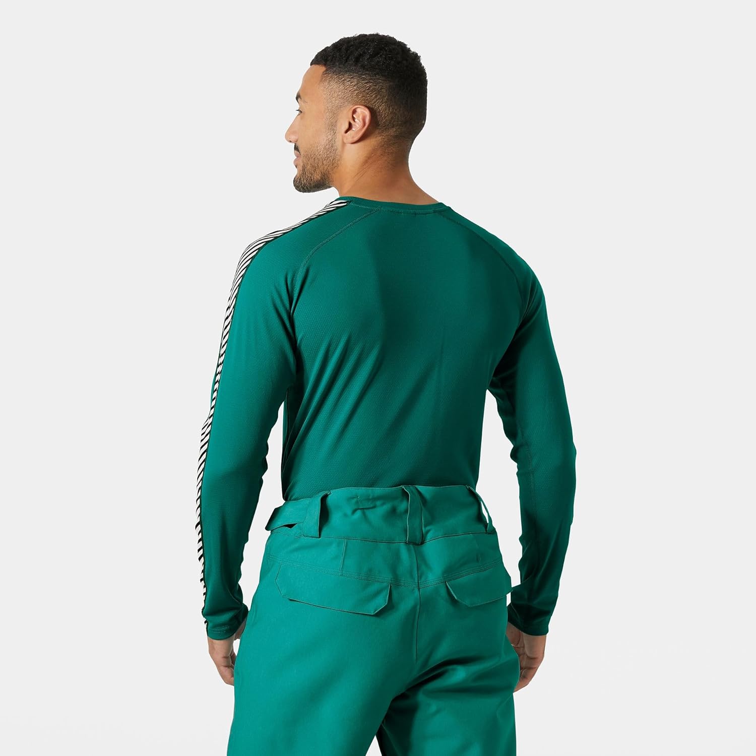 Helly-Hansen LIFA Active Stripe Crew Men's Baselayer - Breathable, Moisture-Wicking Thermal Shirt for Outdoor Activities - Image 4