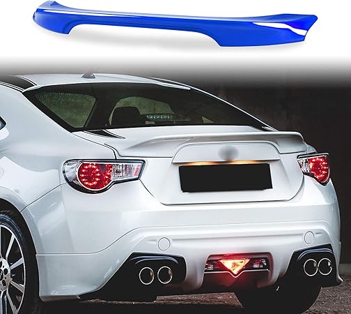 Amazon 純正色塗装済 Abs製 トランクスポイラー トヨタ用 86 Gt86 スバル用 Brz クーペモデル用 外装 エアロ パーツ リアスポイラー 両面テープ取付 カラーコード K7x Wrブルーパール 車 バイク 車 バイク