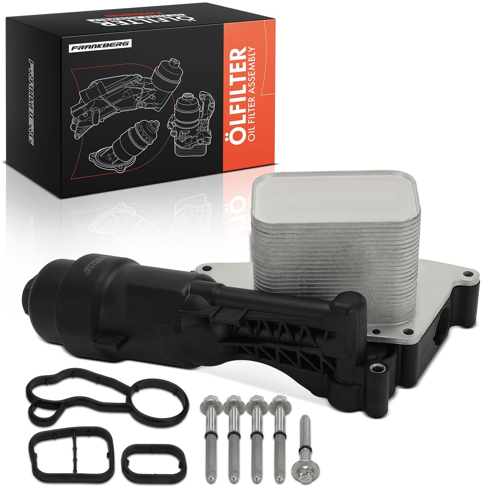 Frankberg ölkühler ölfilter Kompatibel mit M.i.n.i F56 1.5L M.i.n.i F55 1.5L 2 Active Tourer F45 2.0L 2 Gran Tourer F46 2.0L X1 F48 2.0L Replace# 8585237