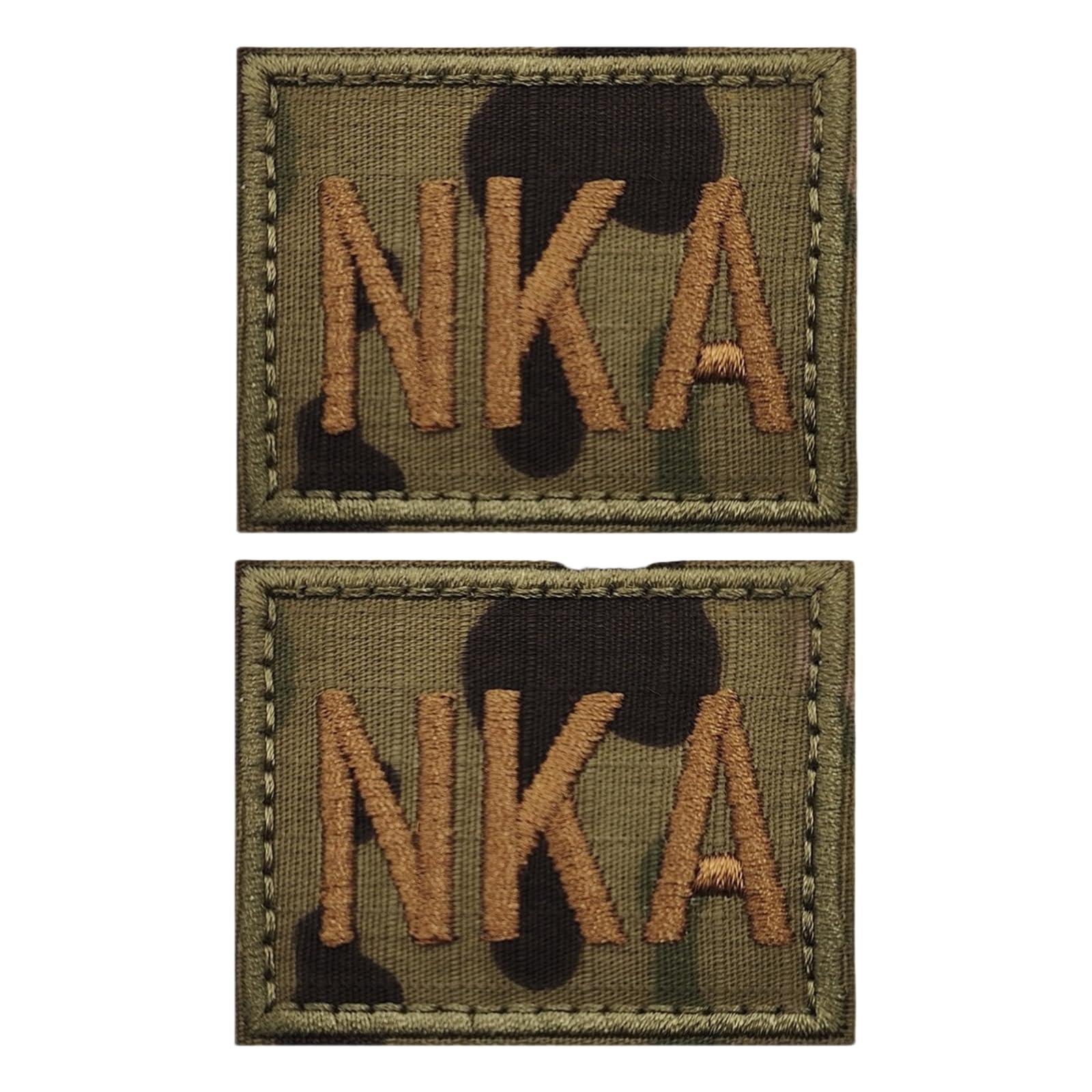 Camouflage Blood Type Logo Patch Embroidery Hook and Loop-Nka