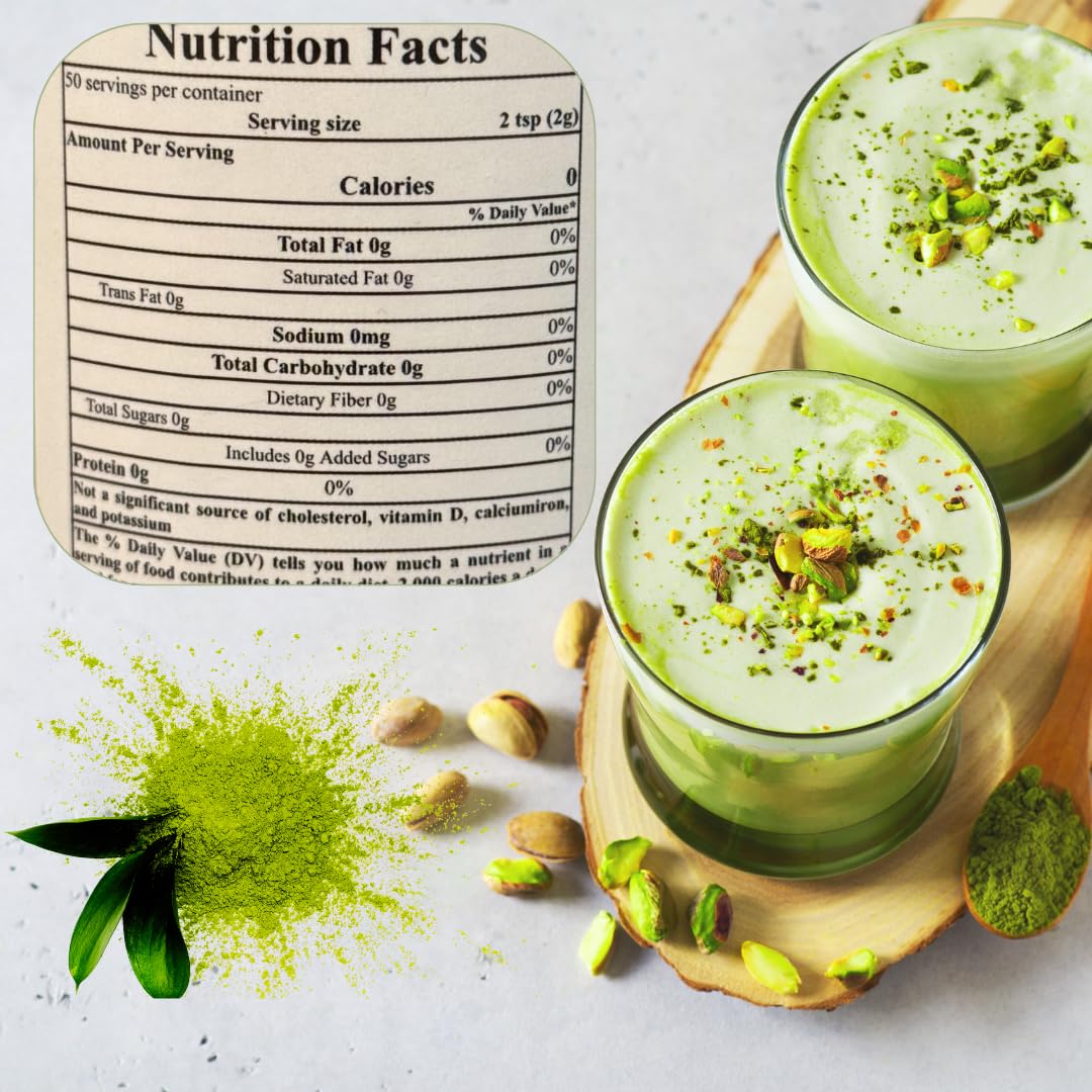 Organic Matcha Green Tea Ceremonial Grade 100 Pure Gold Premium Powder Natural Energy Antioxidants 100g 3 53 oz — view 2