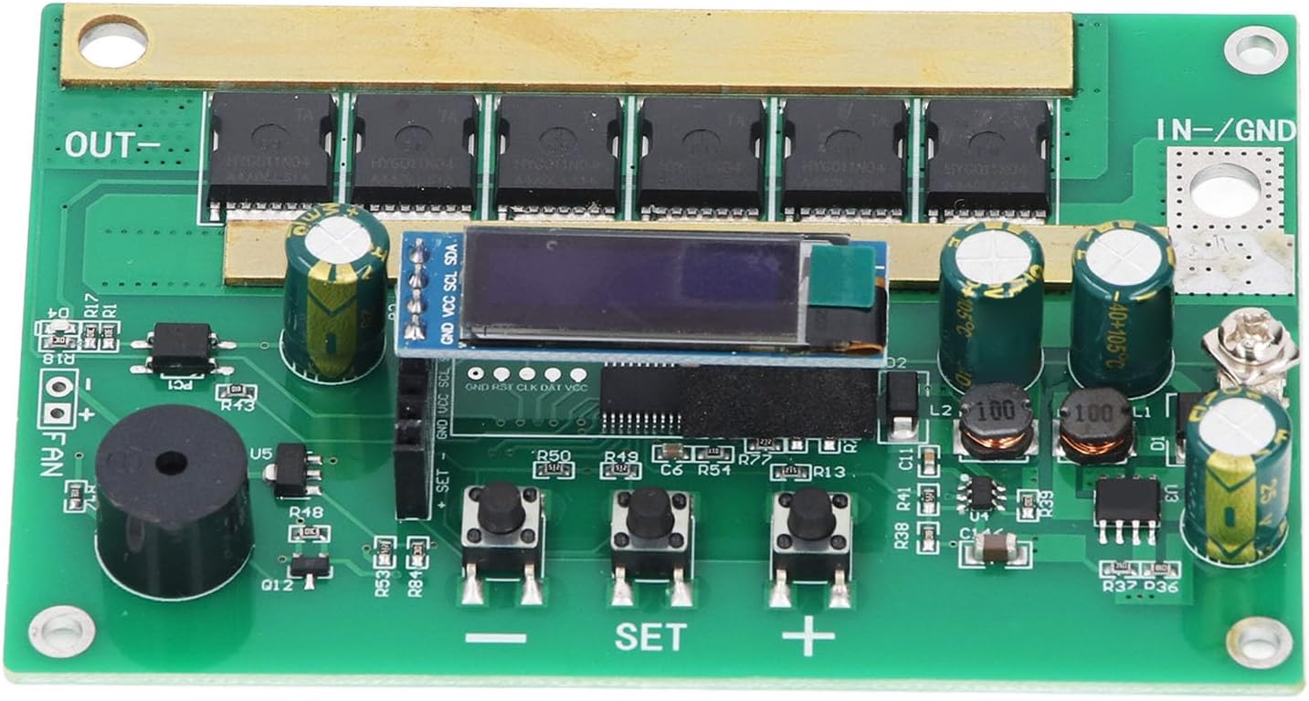 Spot Welder Control Board, 99 Gears Handhled PCB Circuit Board with Voltage Meter for 32650, 26650 Lithium Ni MH Cd Ni Batteries Welding Machine PCB Control Board