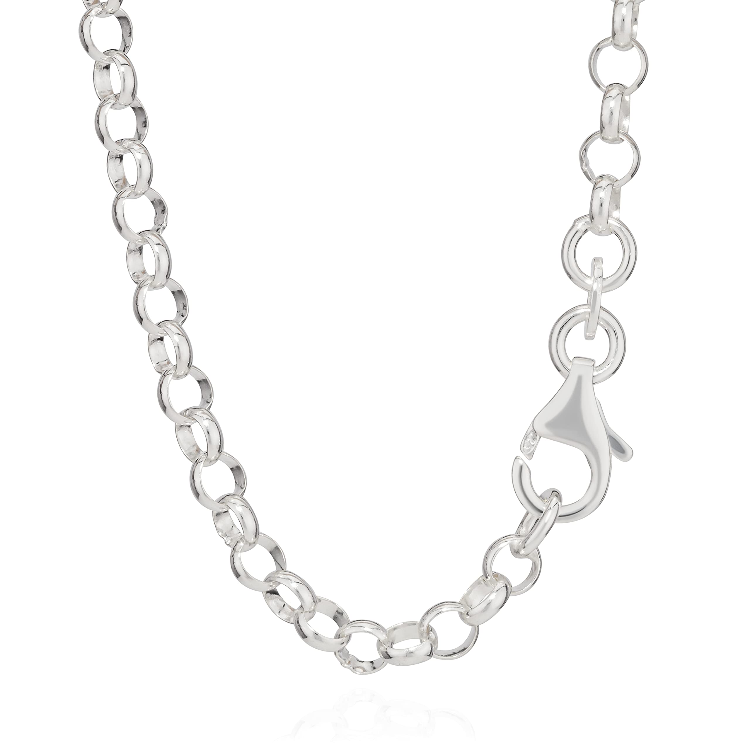 NKlaus Erbskette aus echtem 925 Sterlingsilber, 3,00mm breit