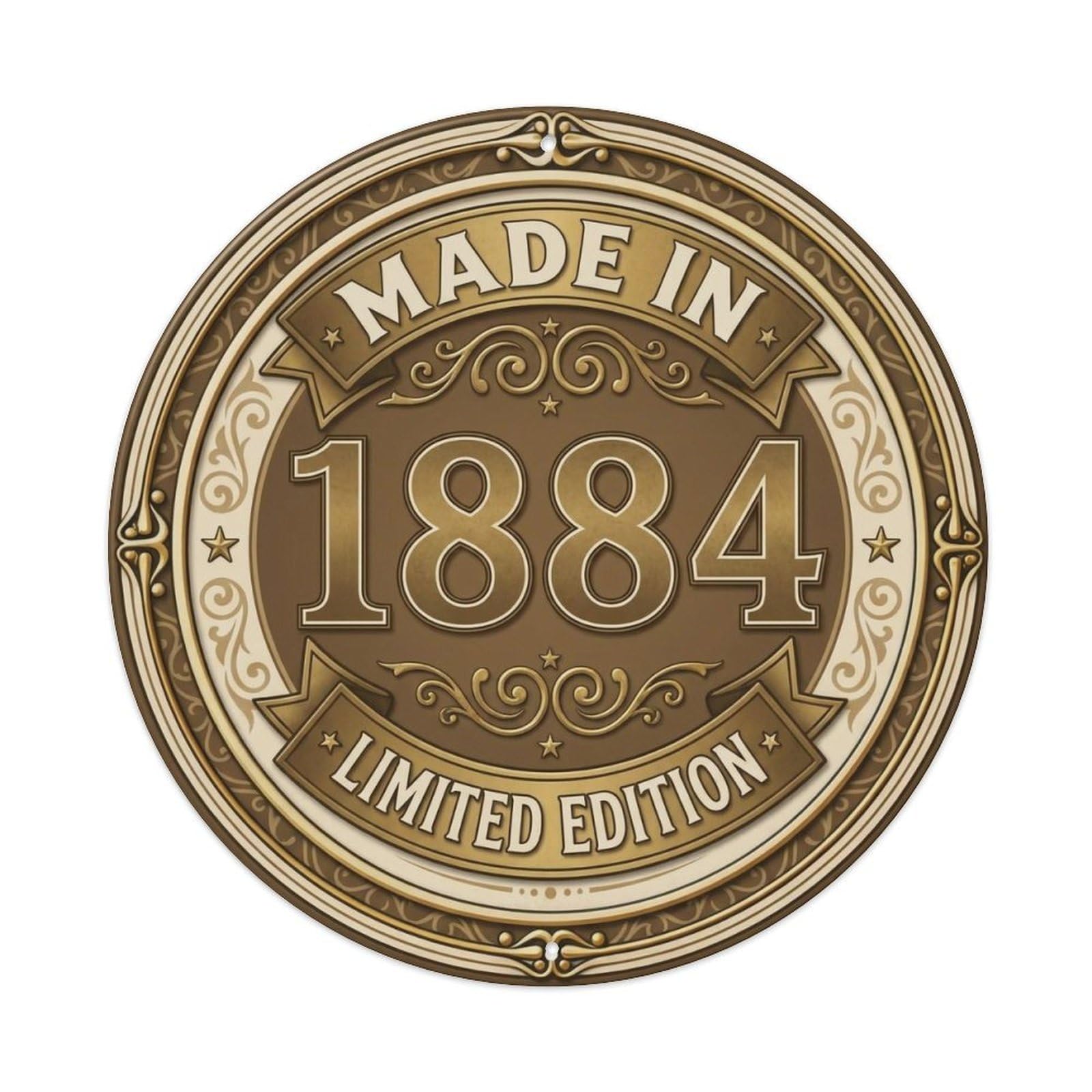 Okahys 8X8inch(20X20cm) Made In 1884 Limited Edition Metal Tin Sign